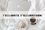 广东三人麻将打法（广东三人麻将打法视频）