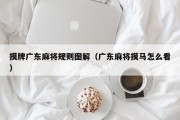 摸牌广东麻将规则图解（广东麻将摸马怎么看）