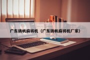 广东扬帆麻将机（广东扬帆麻将机厂家）